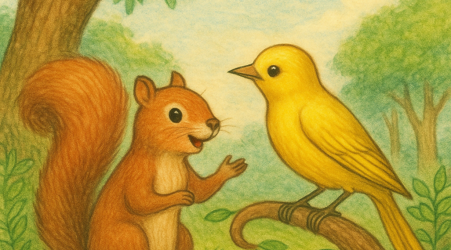 squirrel-invites-yellow-bird-to-sing.jpg