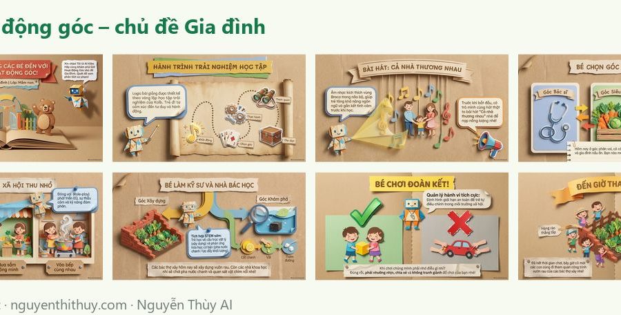 Ảnh xem trước: Tài liệu: Giờ hoạt động góc – chủ đề Gia đình
