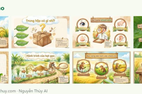 Ảnh xem trước: Slide bài giảng “Khám phá hạt gạo” – 14 trang